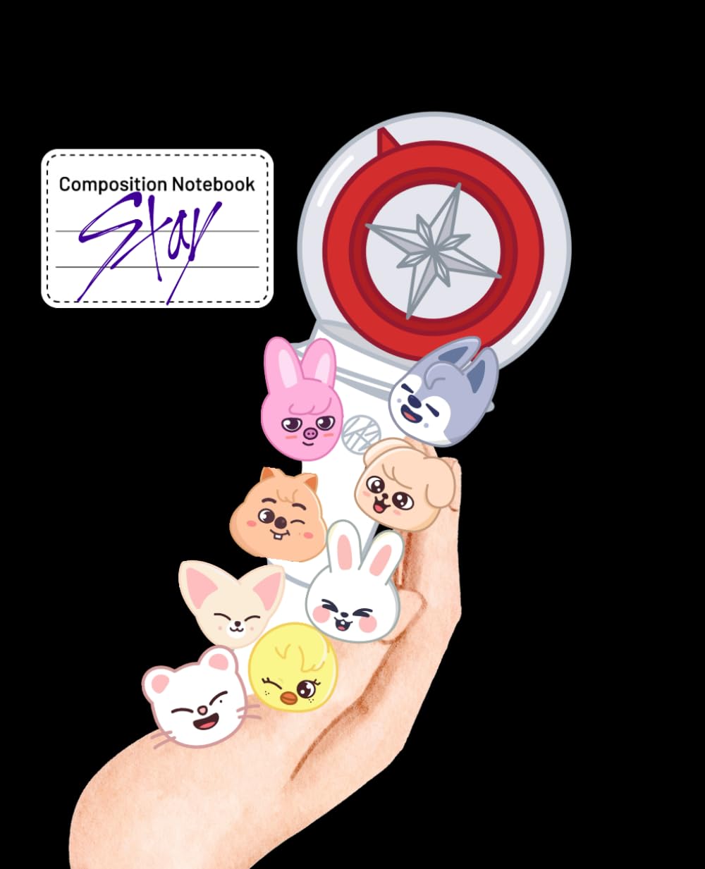 Amazon | Stray Kids SKZOO Light stick Love Stay Notebook, 100 pg